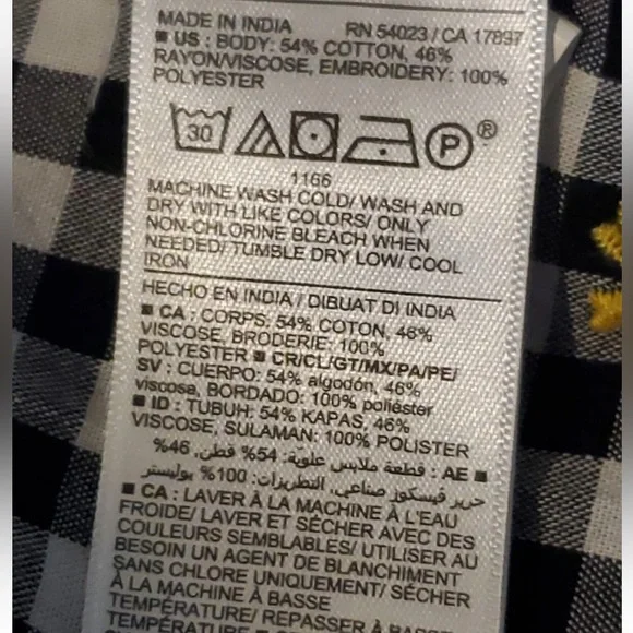 Old Navy Black White Gingham Daisy
Floral Midi Swing Dress Size XXL Tall - Picture 9 of 11